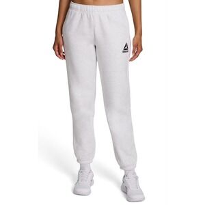 Reebok Cuffed Table Jogger Light Gray Fleece Lined Women's Athletic Pants XL